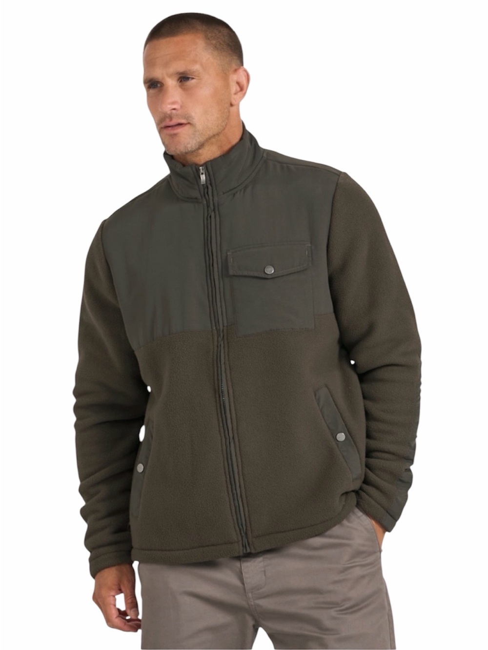 Vuori | Men’s Morrow Sherpa Fleece Zip-Up Jacket in Dark Oregano Size XL NWT - Picture 1 of 7